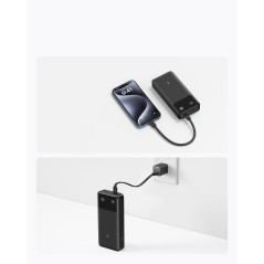 Anker A1384G11 Powerbank 20000 mAh - High-Capacity Portable Charger in Black for Ultimate Power On-the-Go!